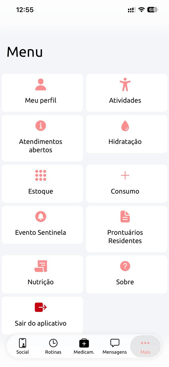 App GeriApp para a equipe